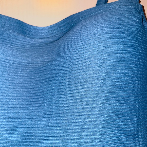 Kona Sol Women's Ribbed Square Neck Classic One Piece
Swimsuit Teal - Picture 4 of 7